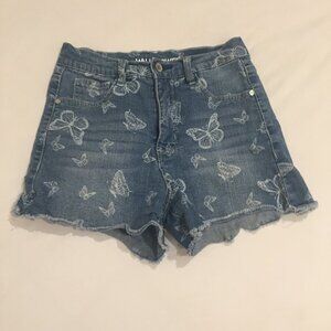 Butterfly shorts | Wall flower blue denim shorts | shorts size 1 woman's